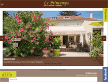 Tablet Screenshot of hotelprintemps.com